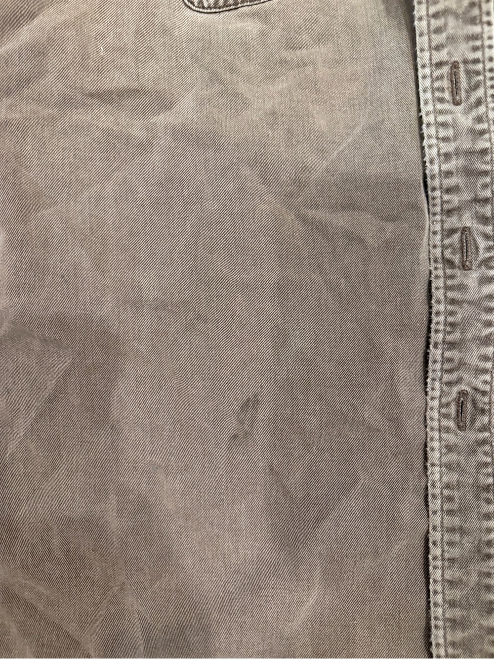 Carhartt Men's Washed Brown Button-Down Work Shirt - Picture 2 of 13